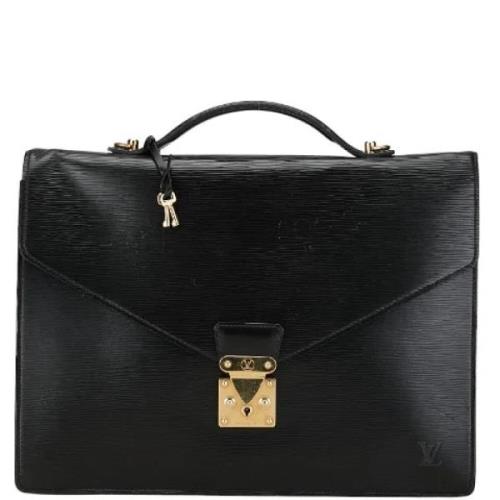 Pre-owned Leather louis-vuitton-bags Louis Vuitton Vintage , Black , D...