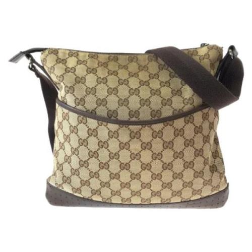 Pre-owned Canvas gucci-bags Gucci Vintage , Brown , Dames