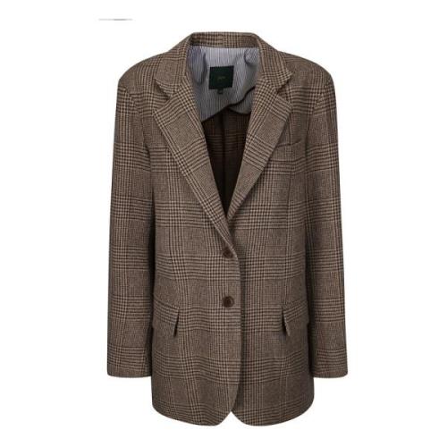 Klassieke Lapel Blazer Jas Jejia , Brown , Dames