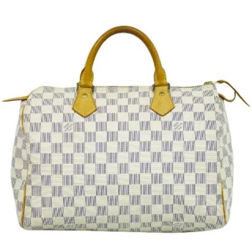 Pre-owned Canvas louis-vuitton-bags Louis Vuitton Vintage , White , Da...