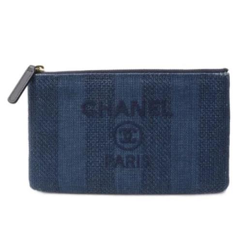 Pre-owned Canvas chanel-bags Chanel Vintage , Blue , Dames