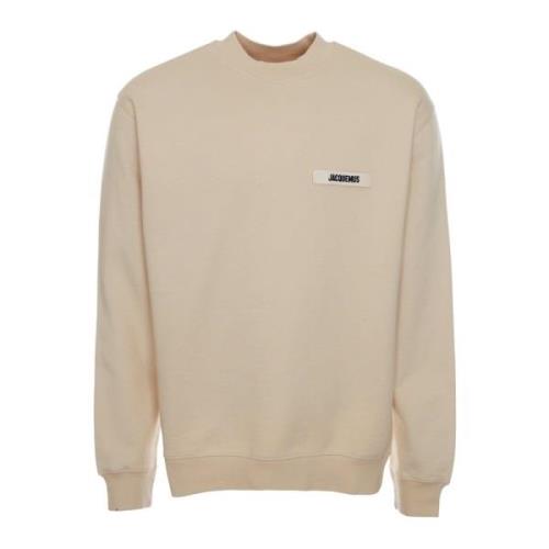 Gros Grain Sweatshirt Jacquemus , Beige , Heren