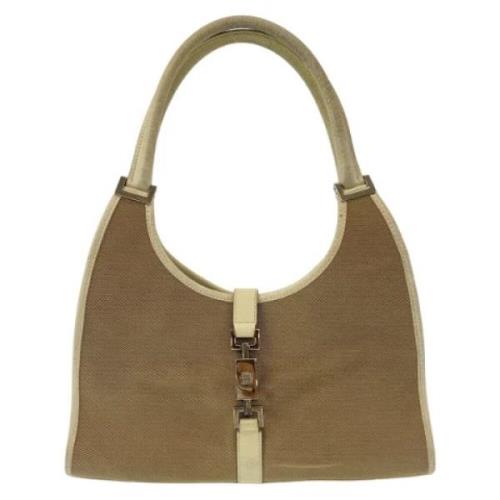 Pre-owned Canvas gucci-bags Gucci Vintage , Beige , Dames