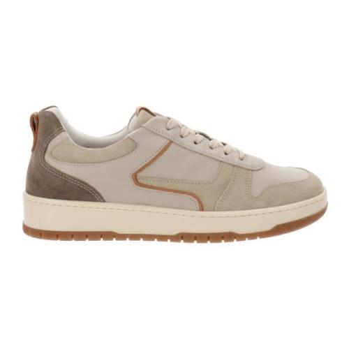 Hoogwaardige leren sneakers Nerogiardini , Beige , Heren