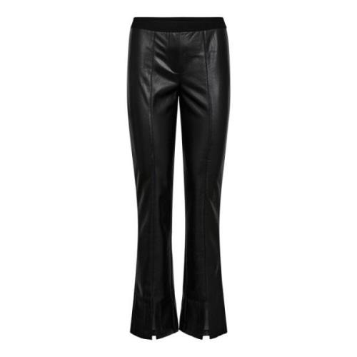 Vegan Leren Pull-On Broek Designers Remix , Black , Dames