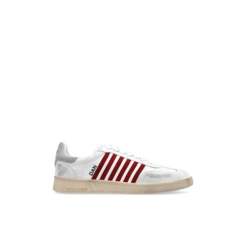 Sneakers met logo Dsquared2 , White , Heren