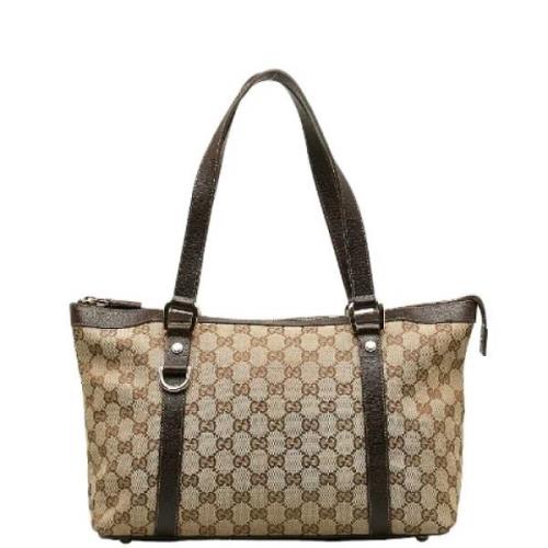 Pre-owned Canvas gucci-bags Gucci Vintage , Brown , Dames