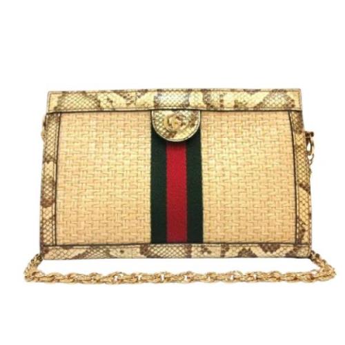 Pre-owned Fabric gucci-bags Gucci Vintage , Beige , Dames