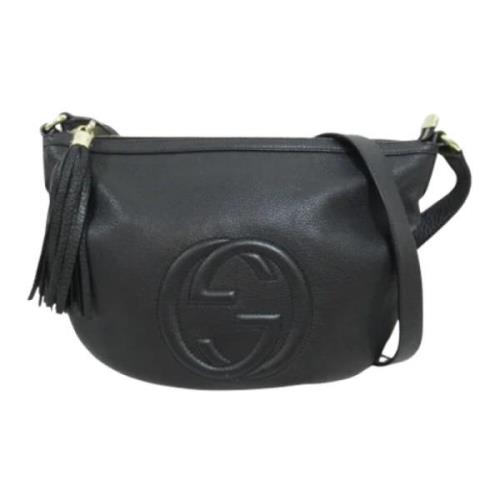 Pre-owned Leather gucci-bags Gucci Vintage , Black , Dames