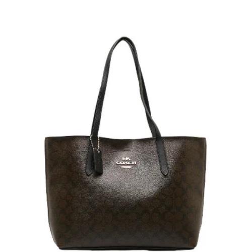 Pre-owned Canvas shoulder-bags Coach Pre-owned , Brown , Dames