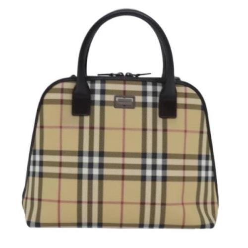 Pre-owned Canvas handbags Burberry Vintage , Beige , Dames