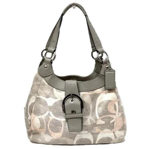 Pre-owned Canvas handbags Coach Pre-owned , Gray , Dames