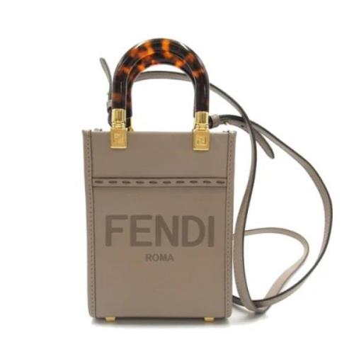 Pre-owned Leather fendi-bags Fendi Vintage , Brown , Dames