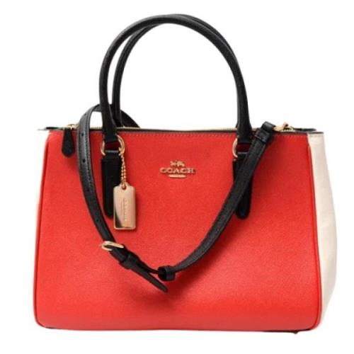 Pre-owned Leather handbags Coach Pre-owned , Red , Dames