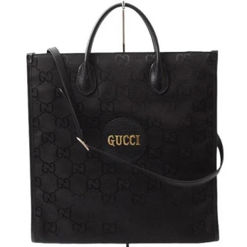 Pre-owned Canvas totes Gucci Vintage , Black , Dames