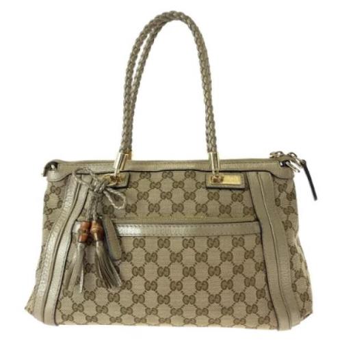 Pre-owned Canvas gucci-bags Gucci Vintage , Brown , Dames