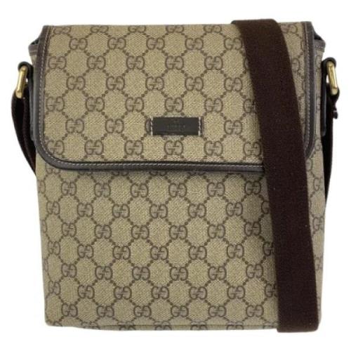 Pre-owned Canvas gucci-bags Gucci Vintage , Beige , Dames