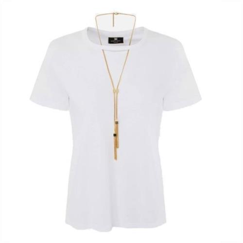 T-Shirts Elisabetta Franchi , White , Dames