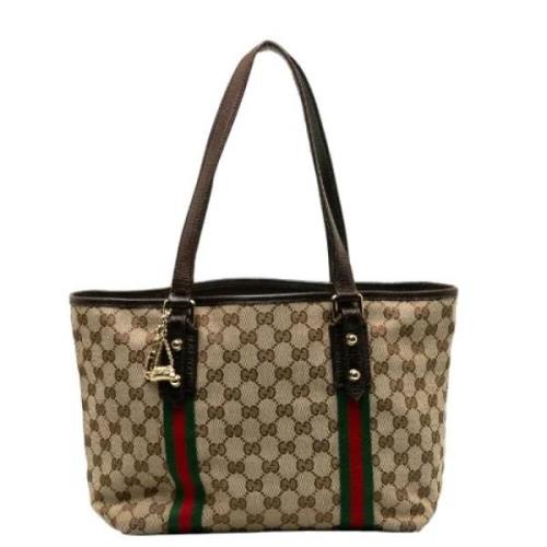 Pre-owned Canvas gucci-bags Gucci Vintage , Brown , Dames