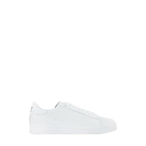 Witte Sneakers met Eagle Logo Emporio Armani EA7 , White , Heren