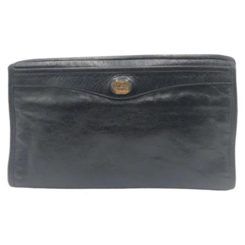 Pre-owned Fabric clutches Gucci Vintage , Black , Dames