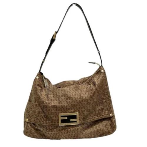 Pre-owned Canvas fendi-bags Fendi Vintage , Brown , Dames