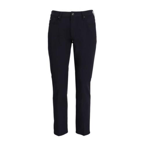 Blauwe Jeans met Studs Emporio Armani , Blue , Heren