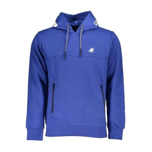 Blauwe Hoodie met Centrale Zakken U.s. Polo Assn. , Blue , Heren