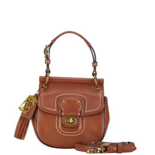 Pre-owned Leather handbags Coach Pre-owned , Brown , Dames