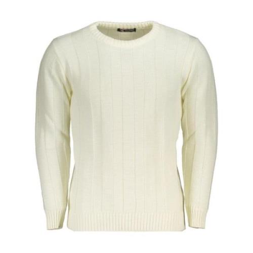 Stijlvolle Crew Neck Sweater met Contrast U.s. Polo Assn. , White , He...