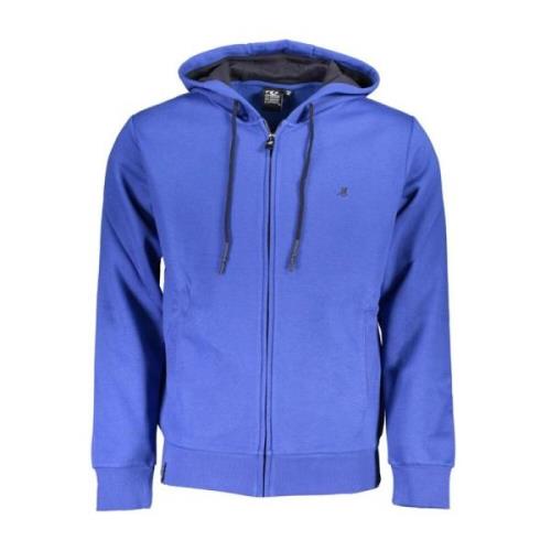 Blauwe Hoodie met Borduursel U.s. Polo Assn. , Blue , Heren