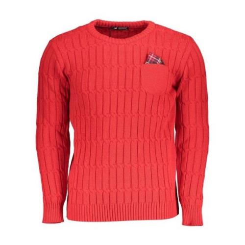 Twisted Crewneck Sweater met Contrastdetails U.s. Polo Assn. , Pink , ...