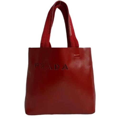 Pre-owned Leather prada-bags Prada Vintage , Red , Dames