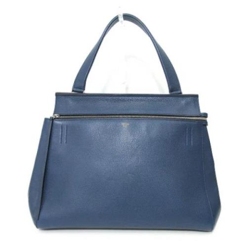 Pre-owned Leather handbags Celine Vintage , Blue , Dames