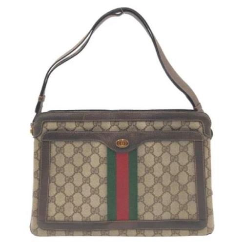 Pre-owned Canvas gucci-bags Gucci Vintage , Brown , Dames