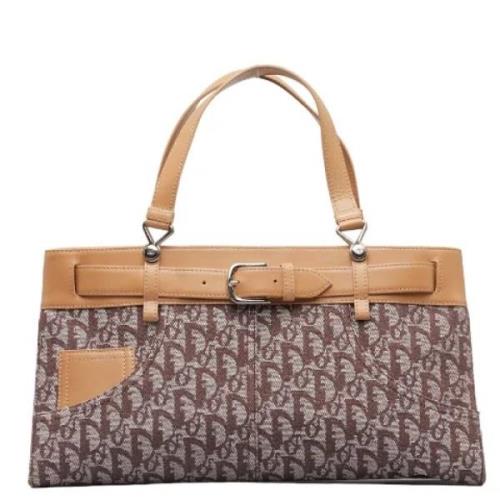 Pre-owned Canvas handbags Dior Vintage , Brown , Dames