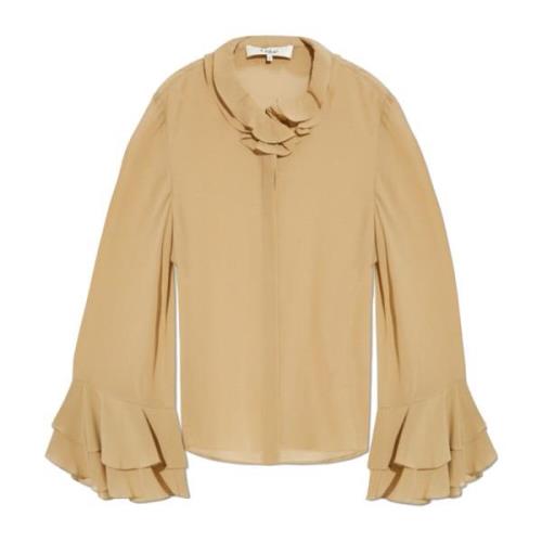 Zijden overhemd Chloé , Beige , Dames