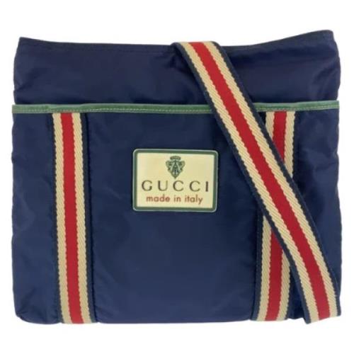 Pre-owned Canvas gucci-bags Gucci Vintage , Blue , Heren