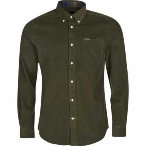 Groene Velvet Ramsey Shirt Tartan Barbour , Green , Heren