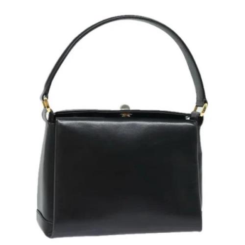 Pre-owned Leather handbags Gucci Vintage , Black , Dames