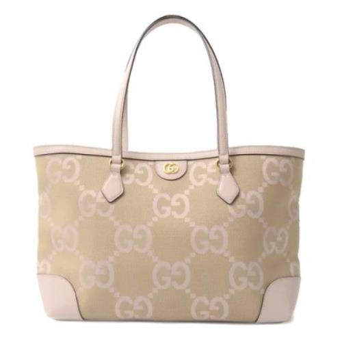 Pre-owned Canvas gucci-bags Gucci Vintage , Beige , Dames