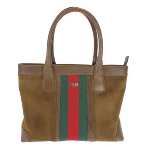 Pre-owned Leather gucci-bags Gucci Vintage , Brown , Dames