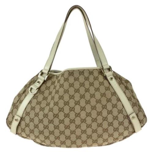 Pre-owned Canvas gucci-bags Gucci Vintage , Beige , Dames