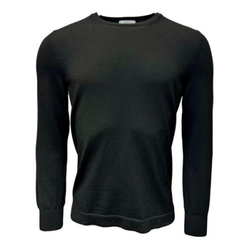 Zwarte Merino Athleisure Sweater Gran Sasso , Black , Heren