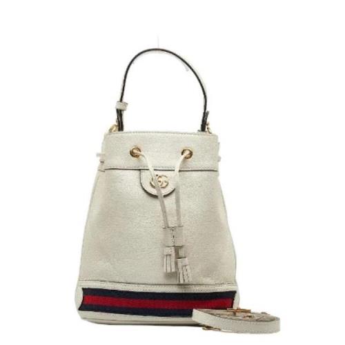 Pre-owned Leather gucci-bags Gucci Vintage , White , Dames