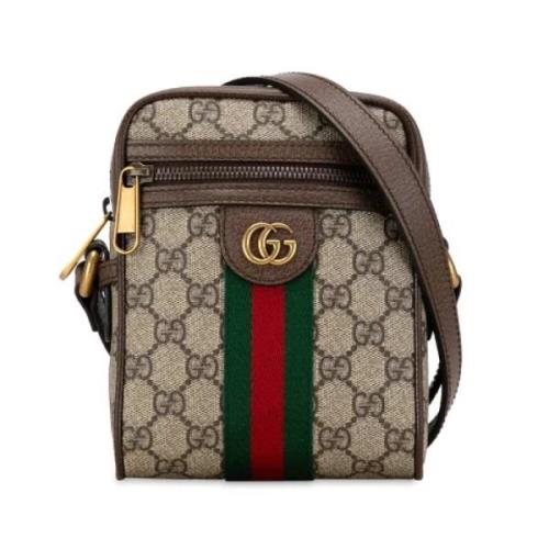 Pre-owned Canvas gucci-bags Gucci Vintage , Beige , Dames