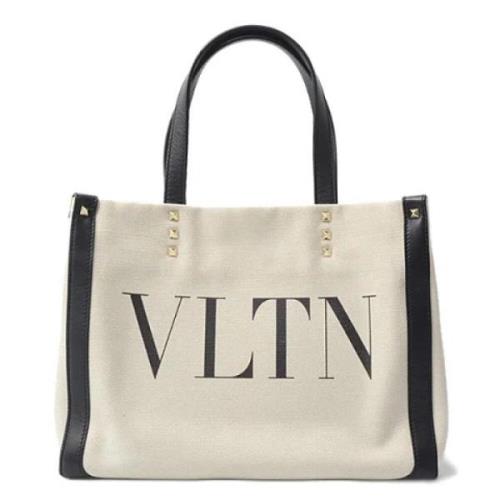 Pre-owned Canvas handbags Valentino Vintage , White , Dames