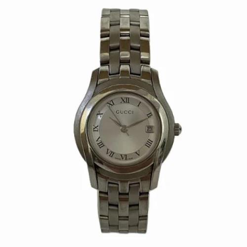 Pre-owned Metal watches Gucci Vintage , Gray , Dames