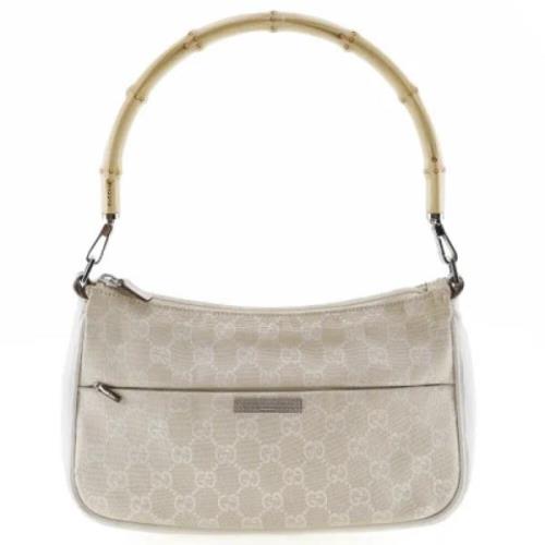 Pre-owned Canvas gucci-bags Gucci Vintage , White , Dames