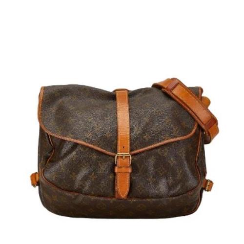 Pre-owned Canvas louis-vuitton-bags Louis Vuitton Vintage , Brown , Da...